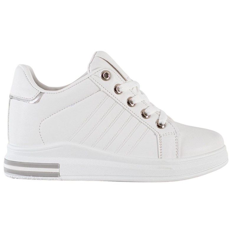 SHELOVET Baskets compensées blanches