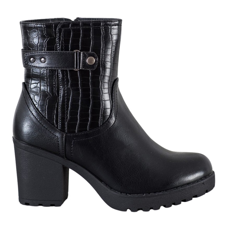 J. Star Bottes chaudes sur le poste le noir