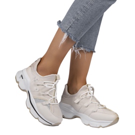Baskets lycra beiges C947
