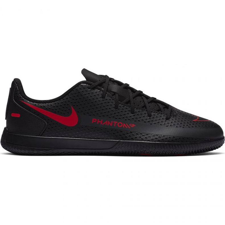 Nike Jr Phantom Gt Club Ic CK8481 060 chaussures de football blanche le noir