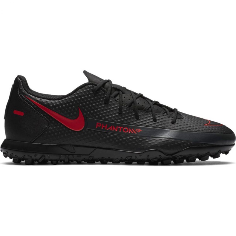 Nike Phantom M Gt Club Tf CK8469 060 chaussures de football blanche le noir