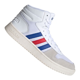 Chaussure de basket Adidas Hoops 2.0 Mid M FW8252 multicolore blanc