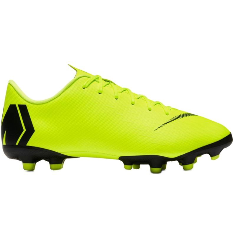 Nike Mercurial Vapor 12 Academy Mg Jr AH7347 701 chaussures de football jaune Nike Mercurial Vapor 12 Academy Mg Jr AH7347 701 chaussures de football jaune