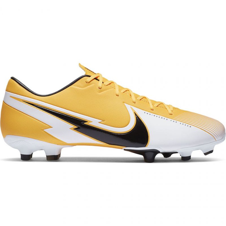Chaussures de football Nike Mercurial Vapor 13 Academy M FG / MG AT5269 801 multicolore jaune