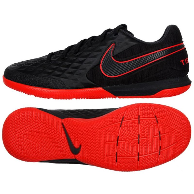 Chaussures d'intérieur Nike React Tiempo Legend 8 Pro Ic M AT6134-060 multicolore le noir