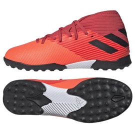 Chaussures de foot Adidas Nemeziz 19.3 Tf Jr EH0499 multicolore orange