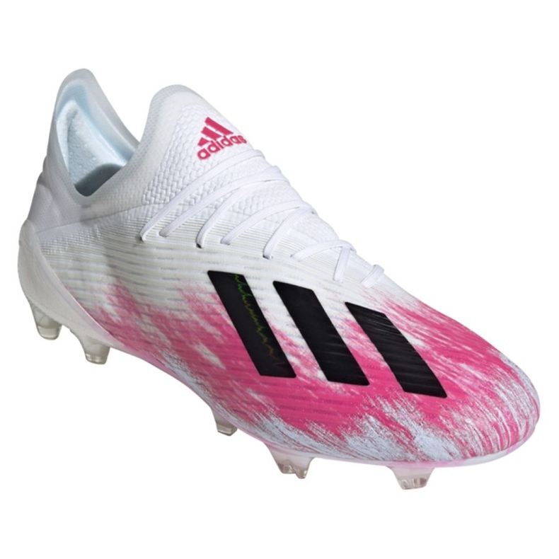 Chaussures de foot Adidas X 19.1 Fg M EG7125 multicolore blanche Chaussures de foot Adidas X 19.1 Fg M EG7125 multicolore blanche