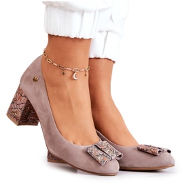 Escarpins Femme Maciejka Daim Beige 3356A-10 / 00-1
