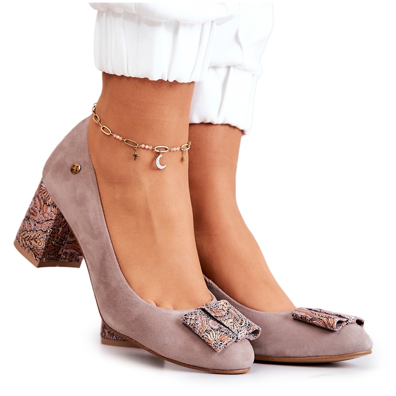 Escarpins Femme Maciejka Daim Beige 3356A-10 / 00-1