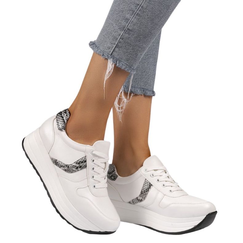 Chaussures de sport blanches, baskets BK-20