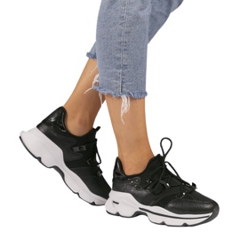 Baskets Lycra noires C947