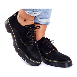 Richelieus Femme Richelieu Cuir Noir Maciejka 04087-01