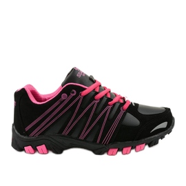 Trekking sportif femme noir W118 rose