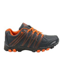 Trekking sportif femme gris W118 orange