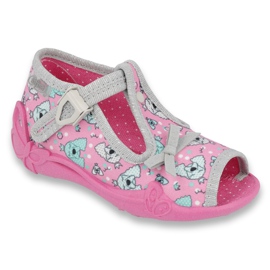Chaussures enfant Befado 213P120 rose gris