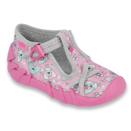 Chaussures enfant Befado 110P387 rose gris