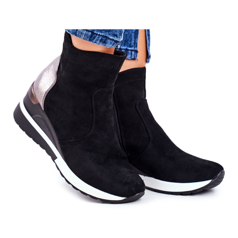 Vinceza Chaussures de sport pour femmes Baskets montantes Noir 21-10573 le noir Vinceza Chaussures de sport pour femmes Baskets montantes Noir 21-10573 le noir