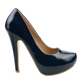 Escarpins classiques bleu marine 0113-4