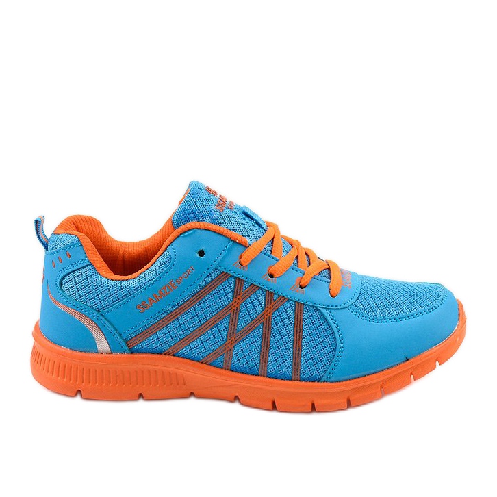 Chaussures de course pour femmes de sport W127 bleu orange Chaussures de course pour femmes de sport W127 bleu orange