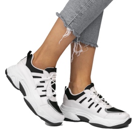 Chaussures de sport à la mode noires BH-001 blanc