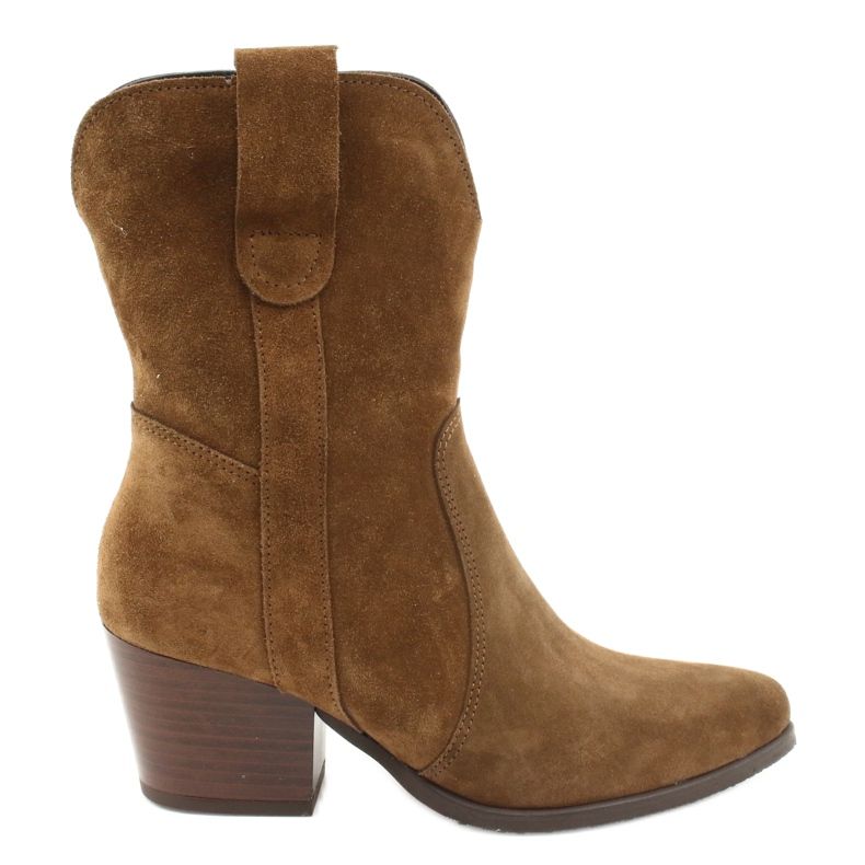 Bottes de cowboy en cuir suédé Gamis 4009 brun Bottes de cowboy en cuir suédé Gamis 4009 brun