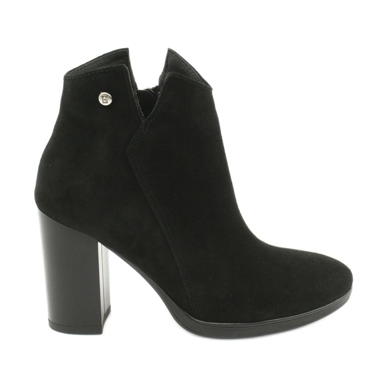 Gamis Bottines en cuir suédé 4018 noir le noir
