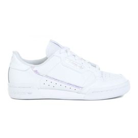 Chaussures Adidas Continental 80 Jr FU6669 blanche le noir Chaussures Adidas Continental 80 Jr FU6669 blanche le noir