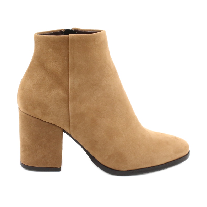 Kaniowski Bottes en cuir féminin K-0307 Toffee / Beige Kaniowski Bottes en cuir féminin K-0307 Toffee / Beige