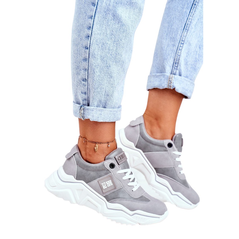 Chaussures de sport pour femmes Big Star Gris GG274211