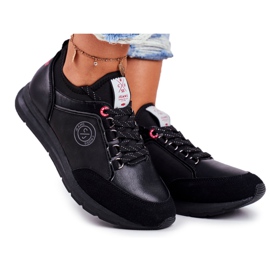 Chaussures de sport pour femmes Baskets Cross Jeans Noir GG2R4046C