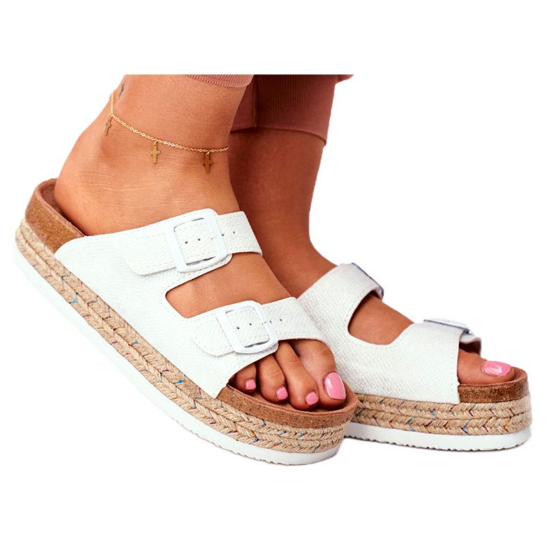 Chaussons Femme Big Star Blanc FF274665 blanche multicolore