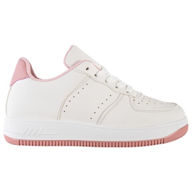 SHELOVET Baskets sur la plate-forme blanc