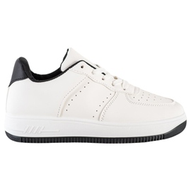 SHELOVET Baskets sur plateforme blanc