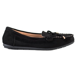 Super Me Mocassins en daim le noir