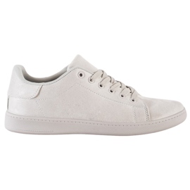 SHELOVET Baskets en daim grises