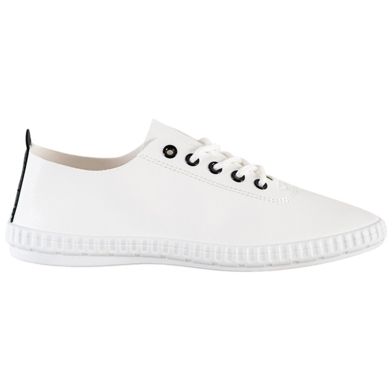 SHELOVET Baskets légères avec cuir écologique blanche