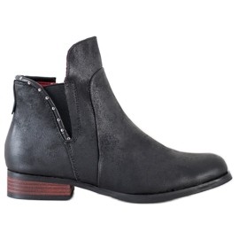 Goodin Bottes élégantes avec une fermeture éclair le noir