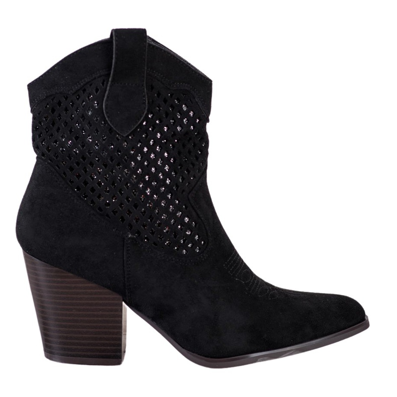 Erynn Cowgirls noires ajourées le noir