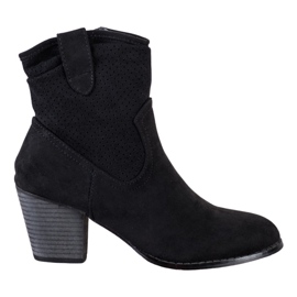 Bestelle Bottes de cowboy ajourées classiques le noir
