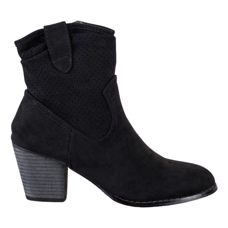 Bestelle Bottes de cowboy ajourées classiques le noir
