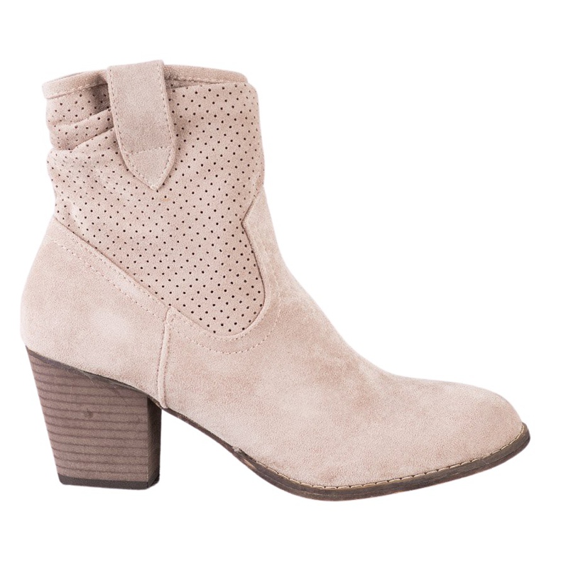 Bestelle Bottes de cowboy ajourées classiques beige