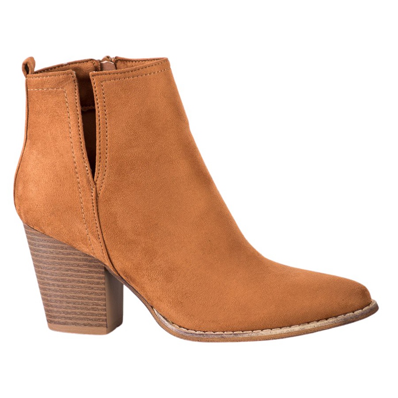 Erynn Bottines En Daim Avec Une Coupe brun