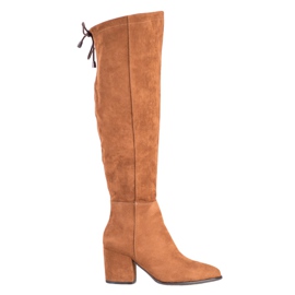 Bottines en daim VINCEZA brun