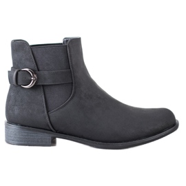 Goodin Bottines à enfiler avec boucle le noir