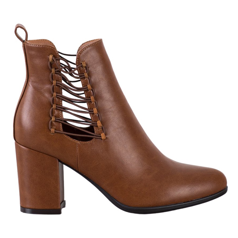 Bottes à découpes VINCEZA brun