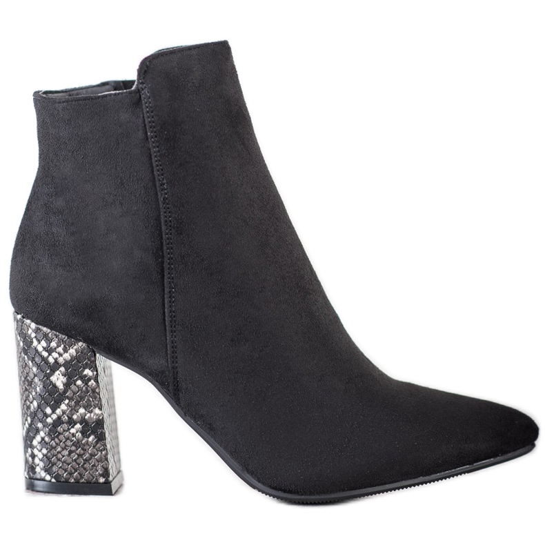 Bottines à motif serpent VINCEZA le noir