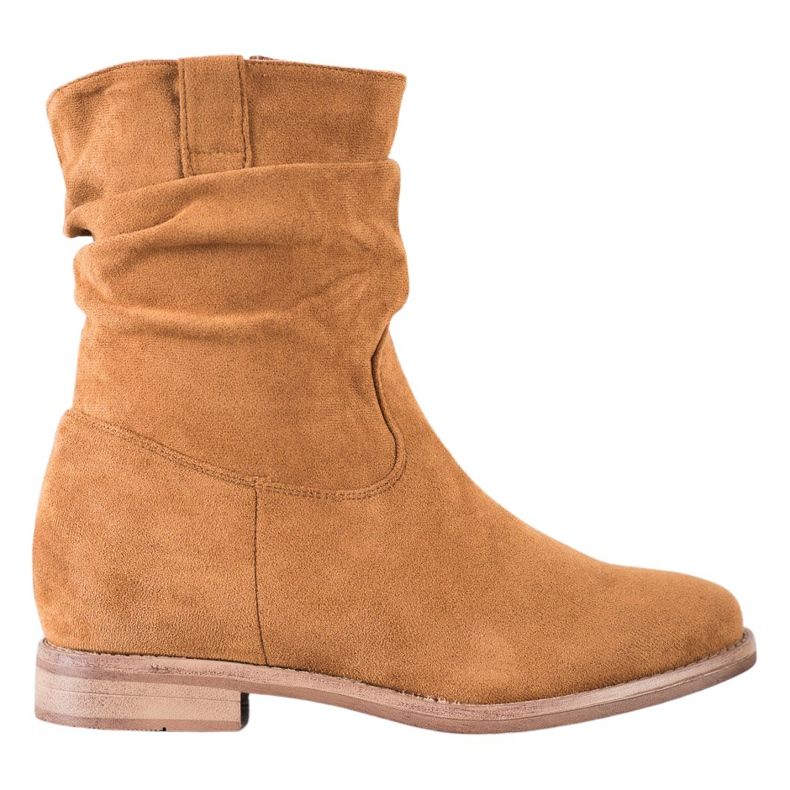 Santiags sur le compensé VINCEZA brun