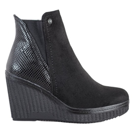 Goodin Bottes compensées le noir