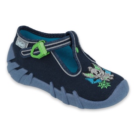 Chaussures enfant Befado 110P388 bleu marin vert