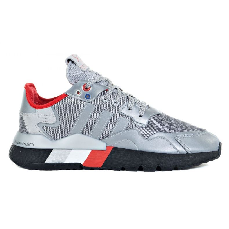 Chaussures Adidas Nite Jogger M FV3787 argent gris Chaussures Adidas Nite Jogger M FV3787 argent gris